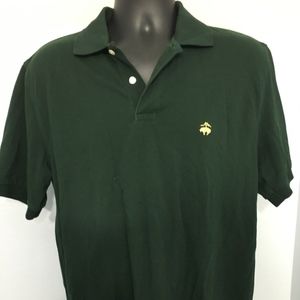 Green Brooks Brothers Performance Polo 100% Cotton